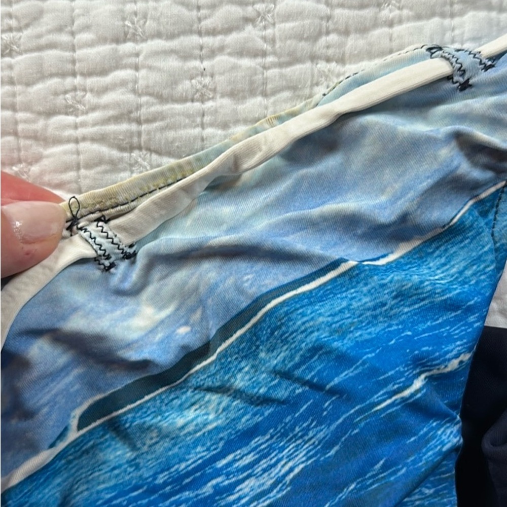 Blue Ocean Print Bikini Set - Picture 4 of 5